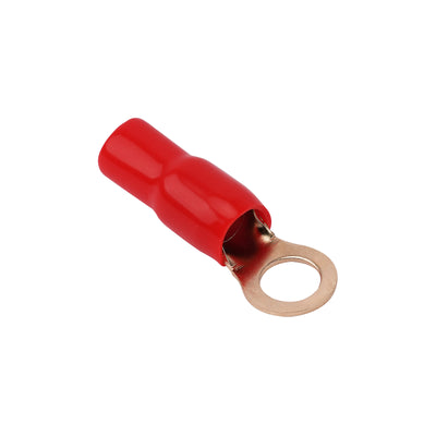 4AWG Gold Plated Ring Terminal, Red (PTRX-4RED)