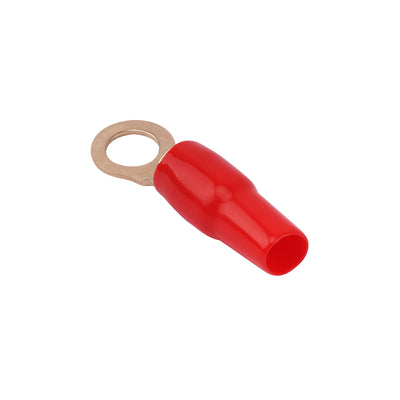 4AWG Gold Plated Ring Terminal, Red (PTRX-4RED)