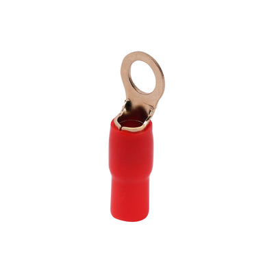 4AWG Gold Plated Ring Terminal, Red (PTRX-4RED)