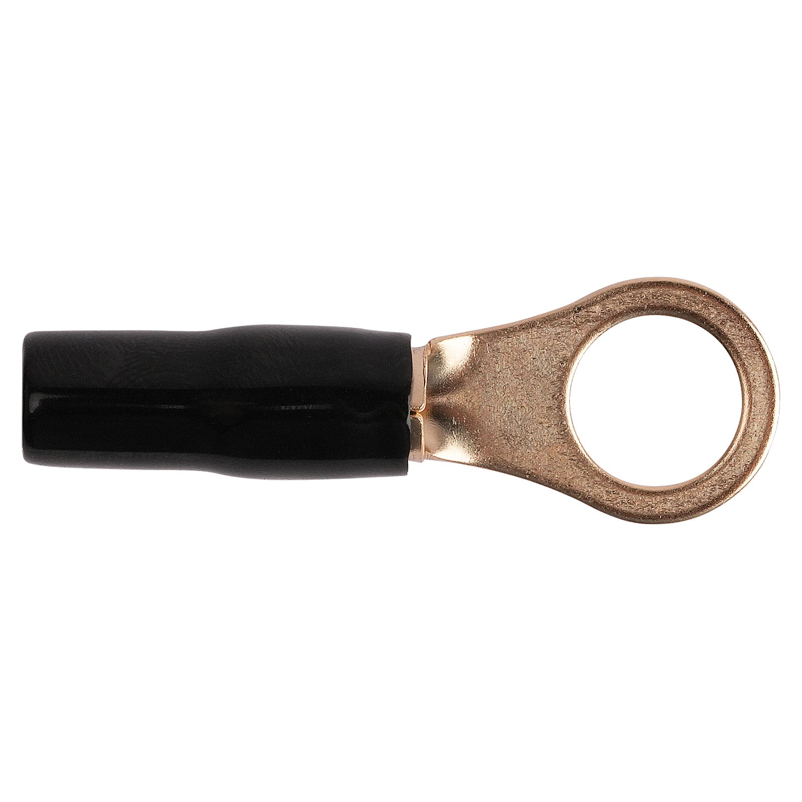 8AWG Gold Plated Ring Terminal, Black (PTRX-8BLK)