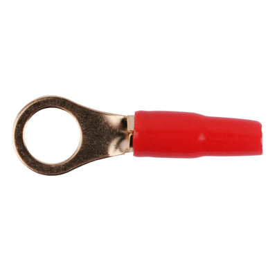 8AWG Gold Plated Ring Terminal, Red (PTRX-8RED)