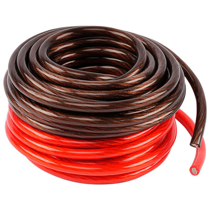 25Ft 4 Gauge Black and 25Ft 4 Gauge Red Primary Wire (PWK-4-25RB)