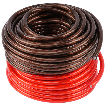 50Ft 4 Gauge Black and 50Ft 4 Gauge Red Primary Wire (PWK-4-50RB)