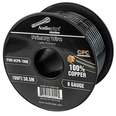 100Ft 8 Gauge Primary Wire (PWV-8CPR-100B)