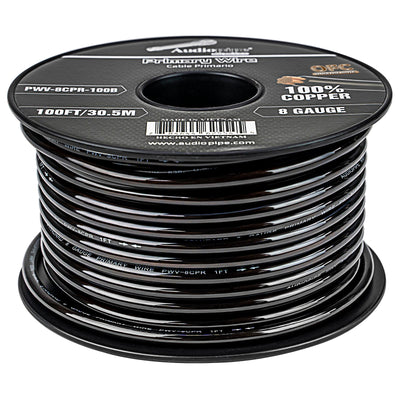 100Ft 8 Gauge Primary Wire (PWV-8CPR-100B)