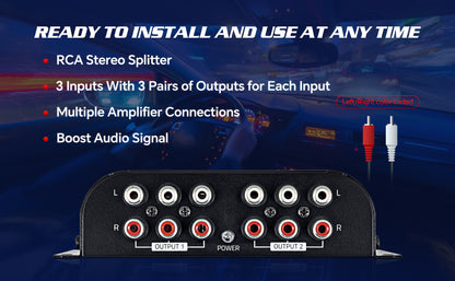 Audio Signal Splitter (SPLIT-3003RCA )