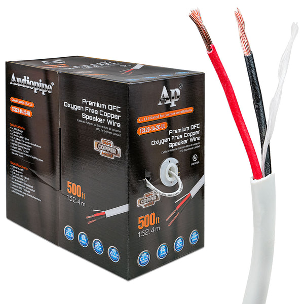 Premium 14 Gauge Oxygen Free Copper Speaker Wire (TCL23-14-2C-UL)