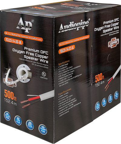 Premium 14 Gauge Oxygen Free Copper Speaker Wire (TCL23-14-2C-UL)