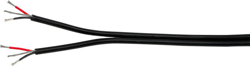 Siamese Slim Microphone Cable (TMC-2X2F-BLK)