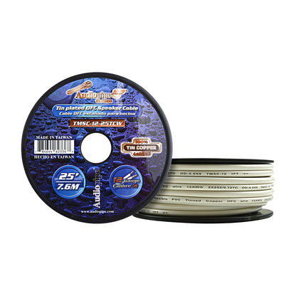 TMSC-12-25TC Flexible PVC Tin Copper-Plated OFC Speaker Wire 12 AWG