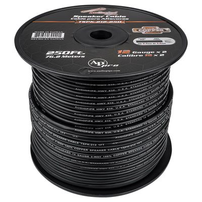 250Ft Speaker Cable, 12 AWG, 2 Conductors (TSPK-212-250)