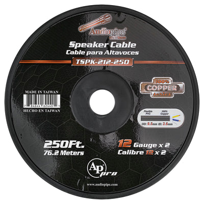250Ft Speaker Cable, 12 AWG, 2 Conductors (TSPK-212-250)