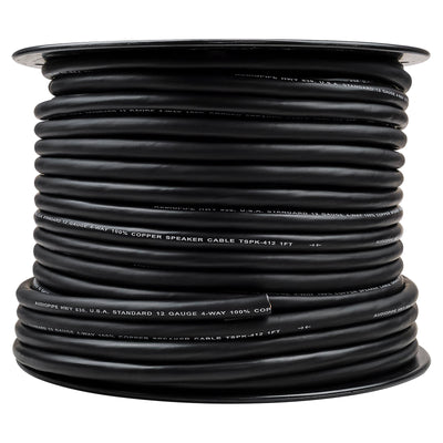 250Ft Speaker Cable, 12 AWG, 4 Conductors (TSPK-412-250)