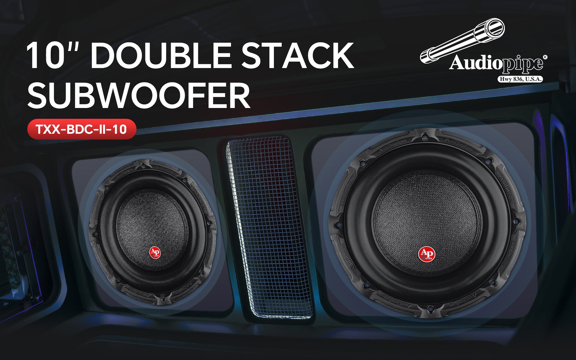 10“ Double Stack Composite Cone Subwoofer (TXX-BDC-II-10)