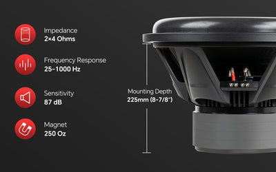 TXX-BDC-III-15 15" Triple Stack Composite Cone Subwoofer