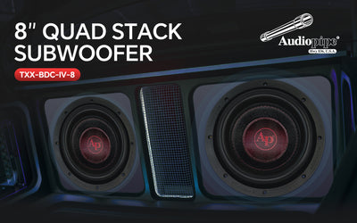 8" Quad Stack Composite Cone Subwoofer (TXX-BDC-IV-8)