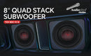 8" Quad Stack Composite Cone Subwoofer (TXX-BDC-IV-8)