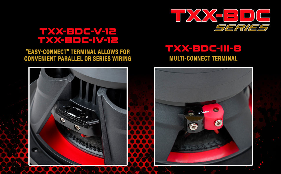 8" Triple Stack Composite Cone Subwoofer (TXX-BDC-III-8)