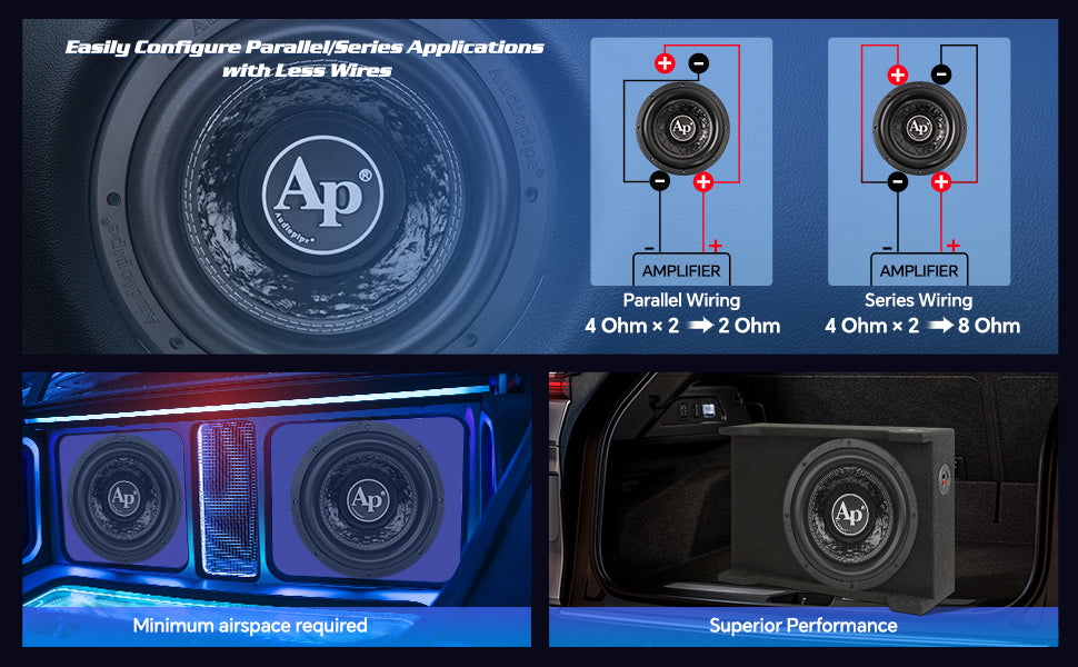 10" Shallow Mount Subwoofer (TXX-FB1000), Sold individually