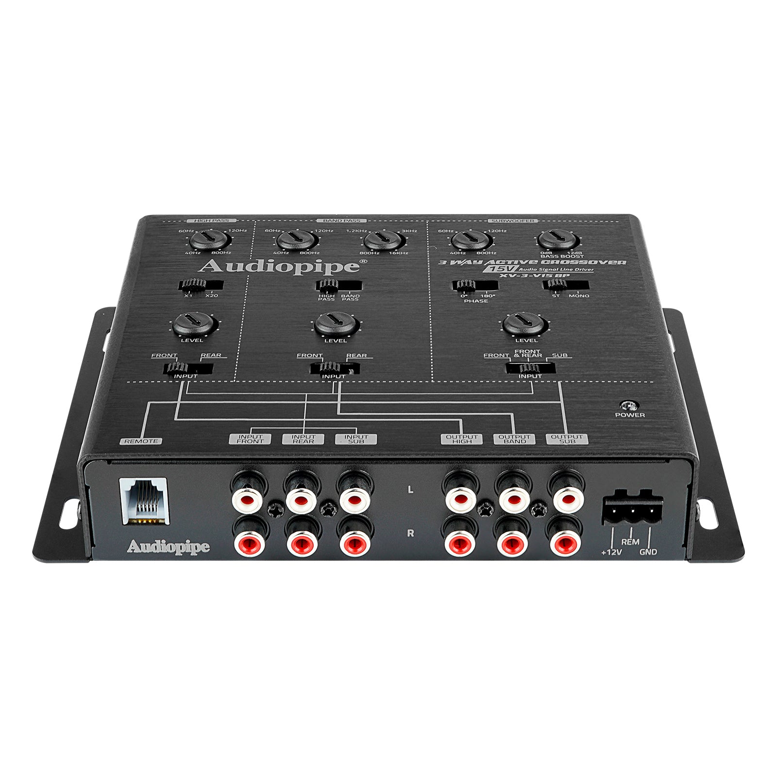 3-Way Active Crossover With Bandpass Filter (XV-3-V15BP)