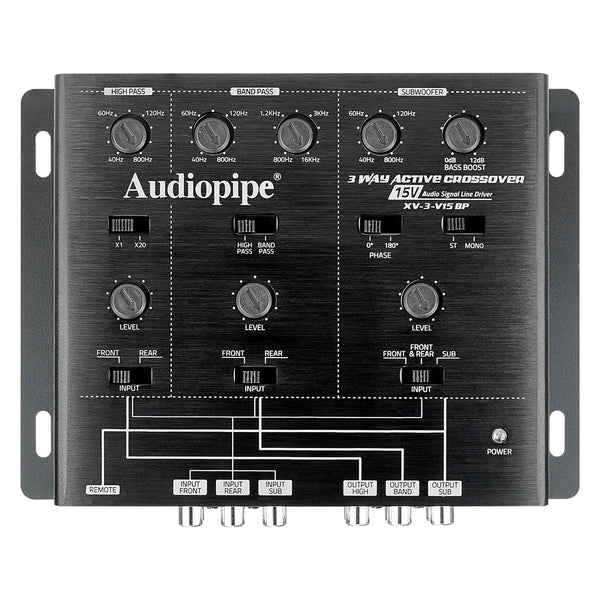 3-Way Active Crossover With Bandpass Filter (XV-3-V15BP)