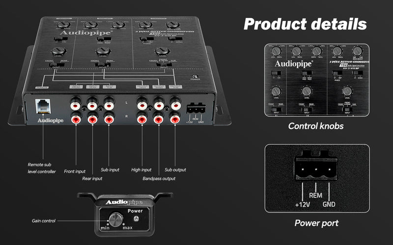 3-Way Active Crossover With Bandpass Filter (XV-3-V15BP)