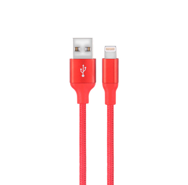 AIQ-USBLIT-10RED 10’ Lightning (MFI) Cable