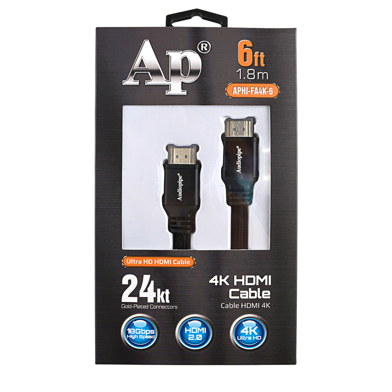 APHI-FA4K-6 - 6ft 4K HDMI Cable