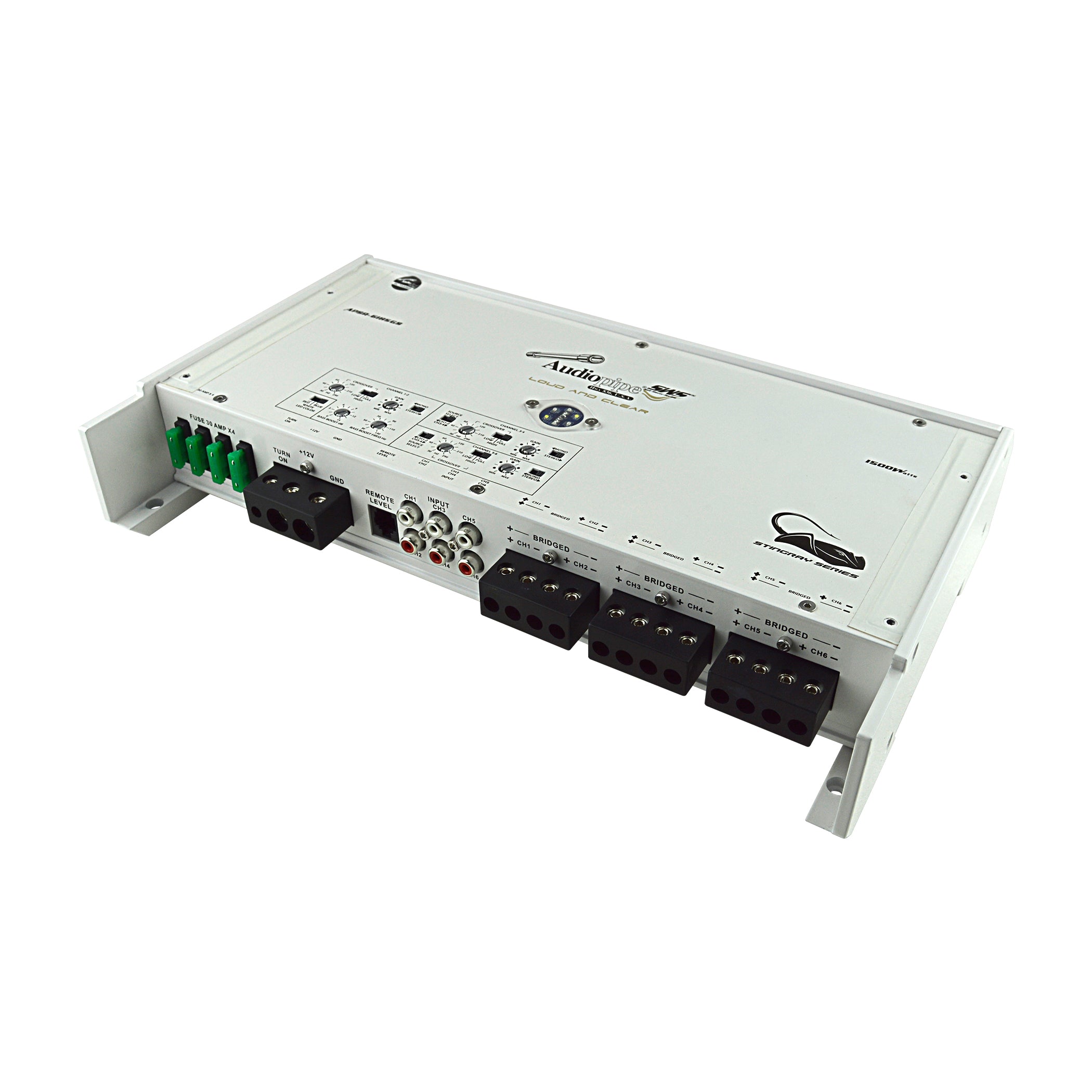 APSR-6185GS - 3000W 6-Channel Class D Marine Amplifier