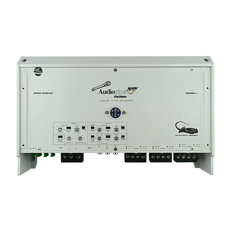 APSR-6185GS - 3000W 6-Channel Class D Marine Amplifier