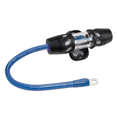 Heavy Duty AGU Fuse Holder with BLUE LED (CQ-7304P BLU)