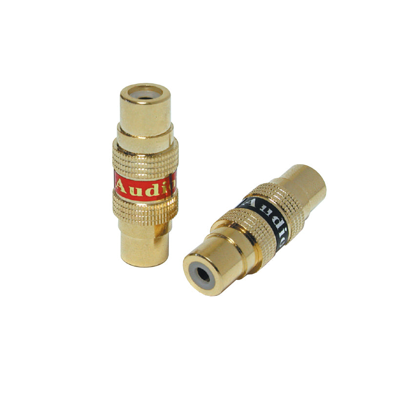 Q-119 Gold RCA Plug to RCA Plug Connector